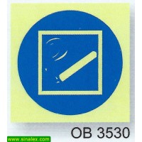 OB3530 so permitido fumar dentro desta zona