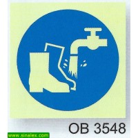 OB3548 obrigatorio lavar botas