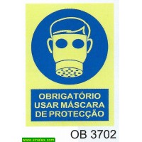 OB3702 obrigatorio mascara proteccao