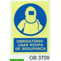 OB3709 obrigatorio roupa seguranca