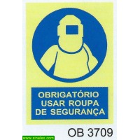 OB3709 obrigatorio roupa seguranca