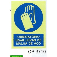 OB3710 obrigatorio luvas proteccao