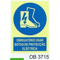 OB3715 obrigatorio botas proteccao electrica