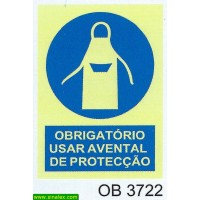 OB3722 obrigatorio avental proteccao