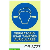 OB3727 obrigatorio tampoes auriculares