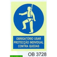 OB3728 obrigatorio proteccao individual contra quedas