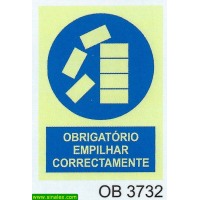 OB3732 obrigatorio empilhar correctamente