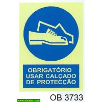 OB3733 obrigatorio calcado proteccao