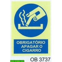 OB3737 obrigatorio apagar cigarro