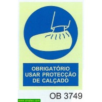OB3749 obrigatorio proteccao calcado