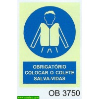 OB3750 obrigatorio colocar colete salva vidas