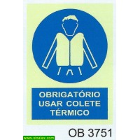 OB3751 obrigatorio colocar colete termico