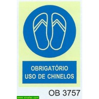 OB3757 obrigatorio chinelos