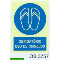 OB3757 obrigatorio chinelos