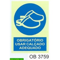 OB3759 obrigatorio calcado adequado