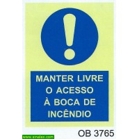 OB3765 manter livre acesso boca incendio