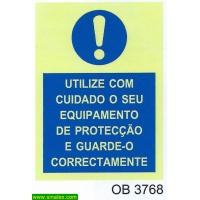 OB3768 utilize cuidado equipamento proteccao guarde-o...