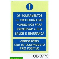 OB3770 equipamentos proteccao fornecidos preservar saude...