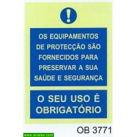 OB3771 equipamentos proteccao fornecidos preservar saude...