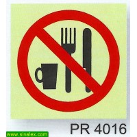 PR4016 proibido beber e comer
